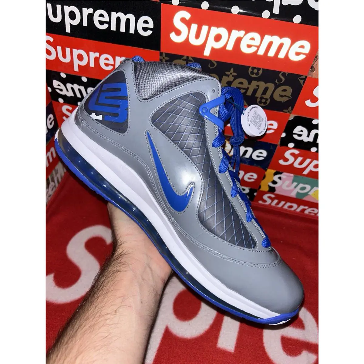 Nike shoes - Nike Air Max LeBron 7 - 393320-001 - Gray 5