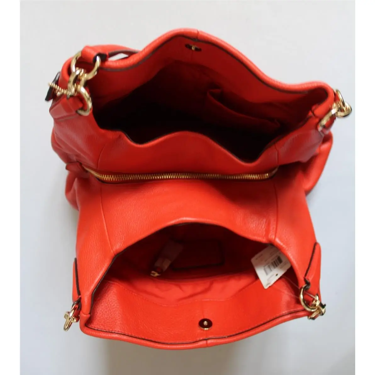 Coach  bag  - Orange, Hardware: Gold, Exterior: Orange, Pink