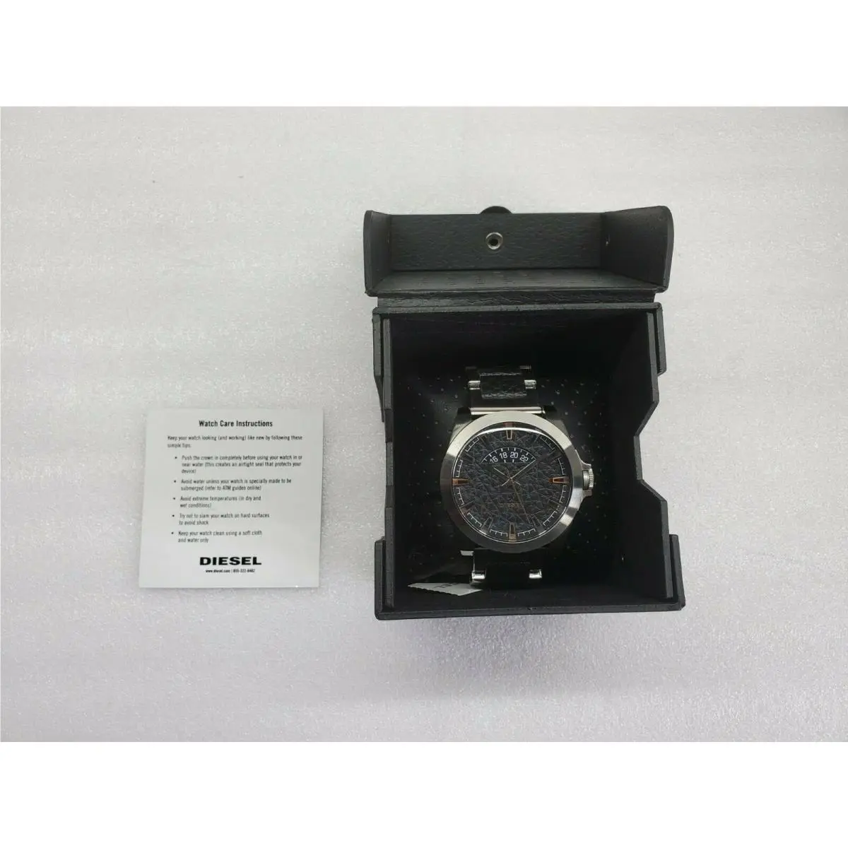 Diesel Arges Black Dial Date Two-tone Stainless Steel Men`s Watch DZ1721