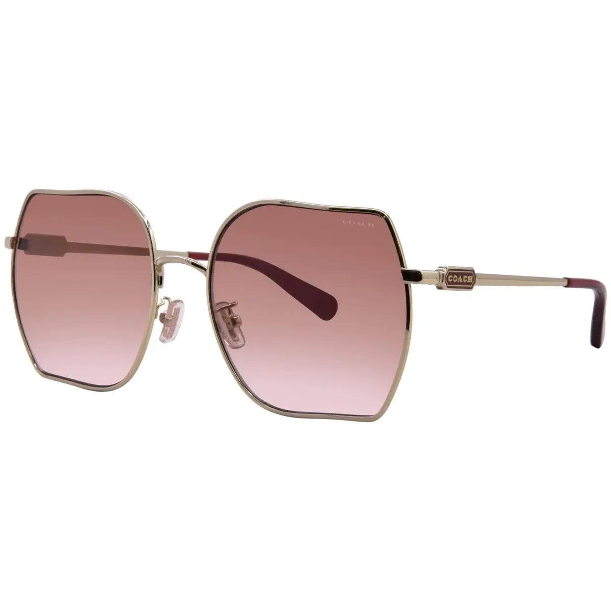 CD476 HC7142 942913 Sunglasses Women`s Pale Gold/brown Gradient 58mm by Coach