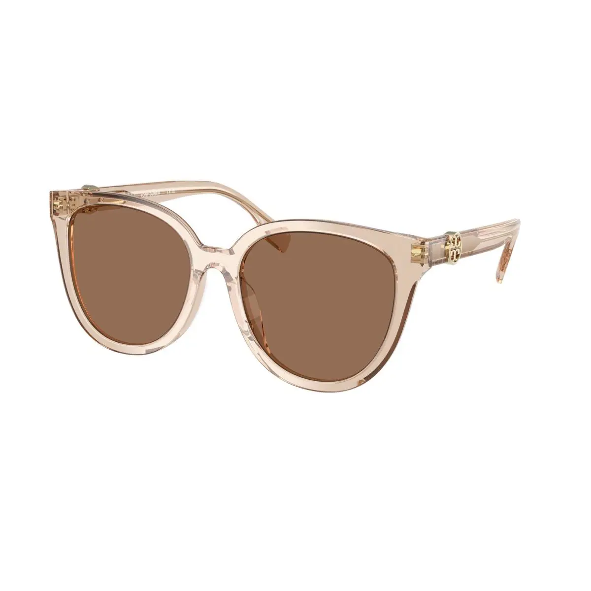 Tory Burch TY 7213D Transparent Brown Dark Brown 195473 Sunglasses