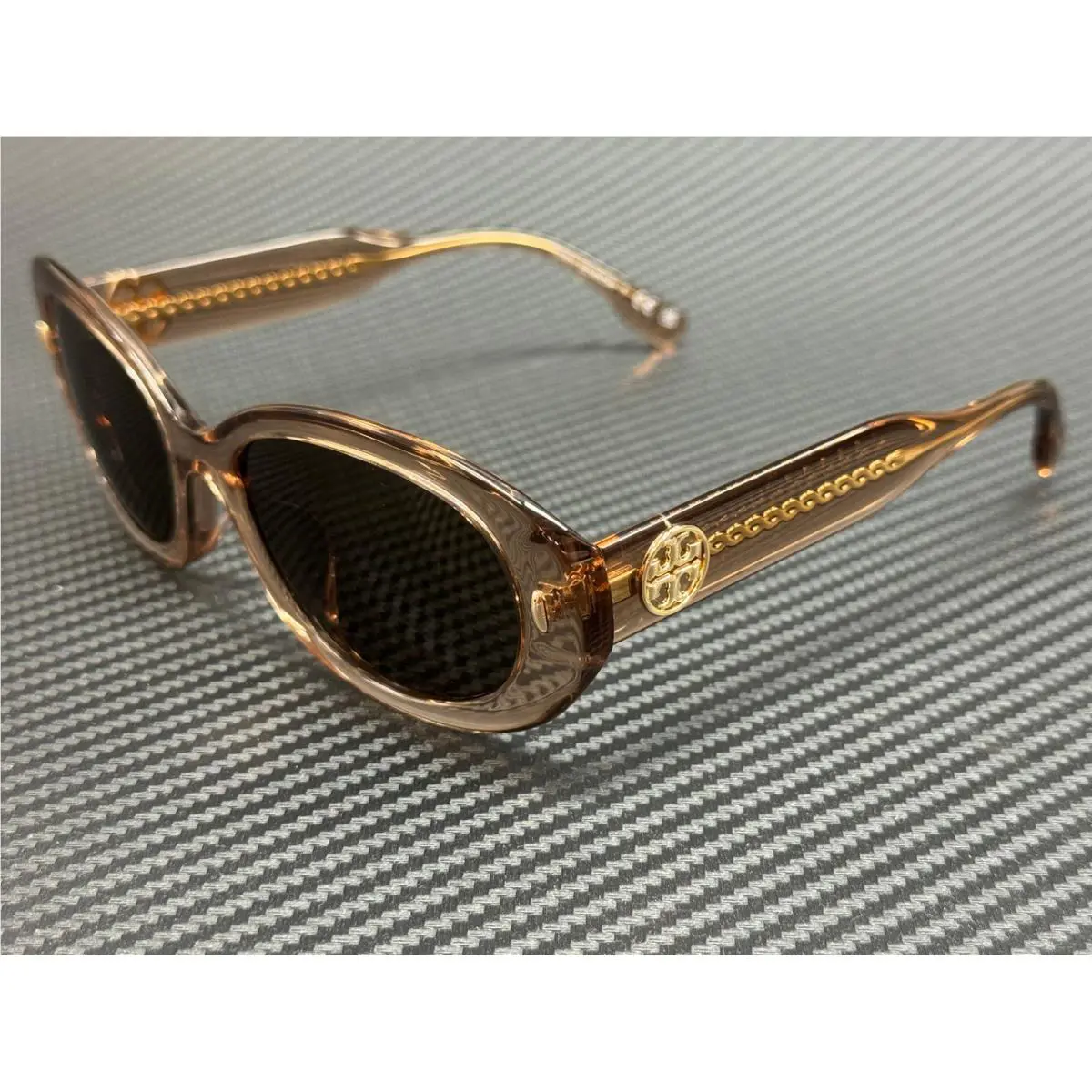 Tory Burch TY7214U 195473 Transparent Brown Women`s 53 mm Sunglasses