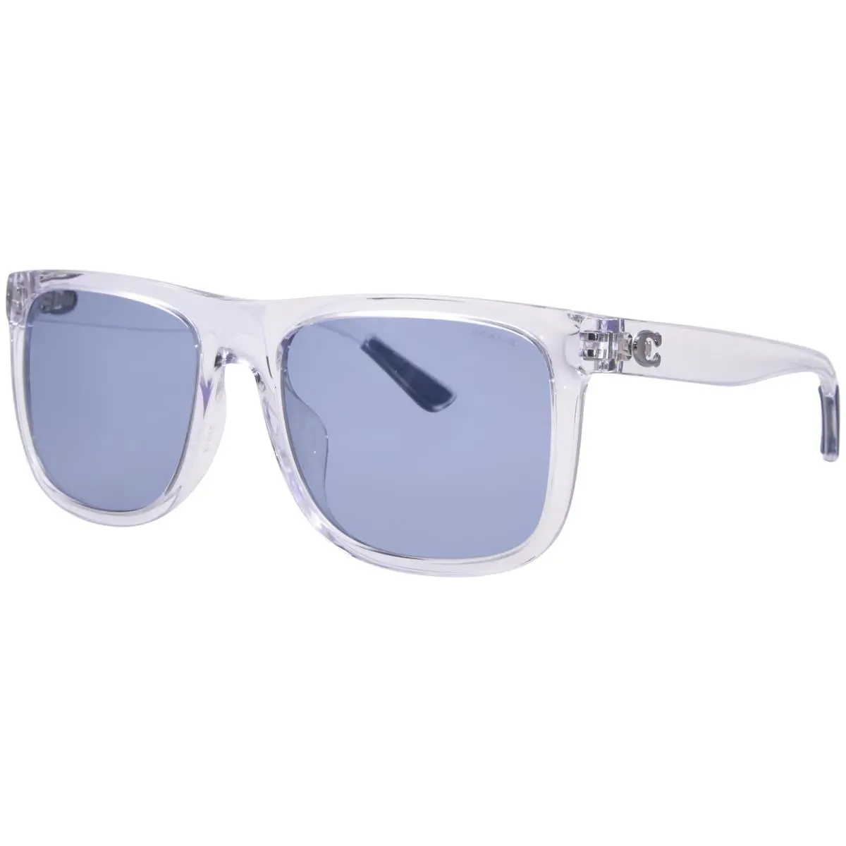 Coach CH581 HC8367U 511172 Sunglasses Men`s Transparent Clear/blue Solid 57-mm