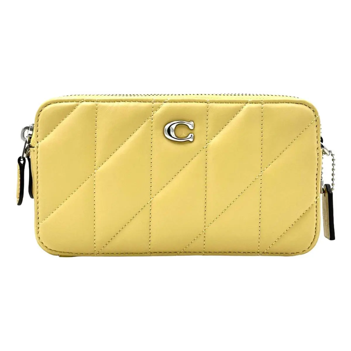 Kira Quilted Pillow Leather Crossbody Wristlet Clutch- Hay by Coach