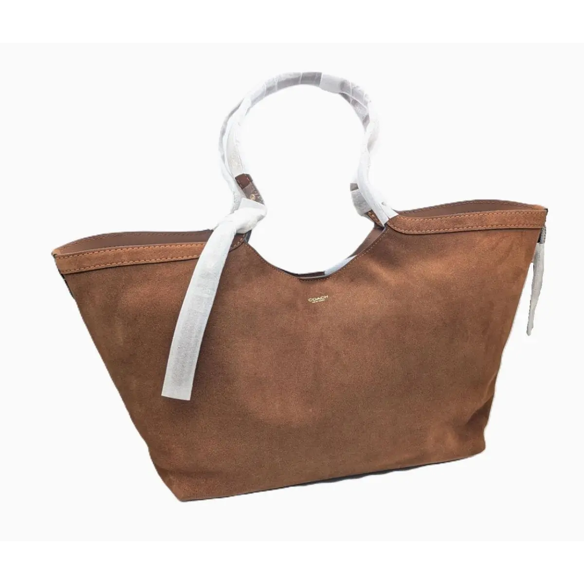 Coach Gramercy Tote Handbag - Warm Brown Suede