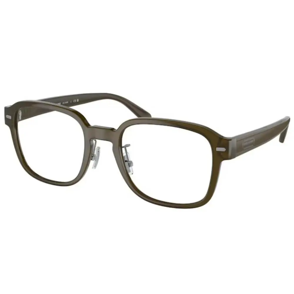 Coach HC6199 5203 Eyeglasses Men`s Military Green Full Rim Square Shape 53mm