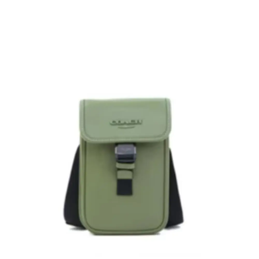 Coach Racer Phone Crossbody Bag -military Green