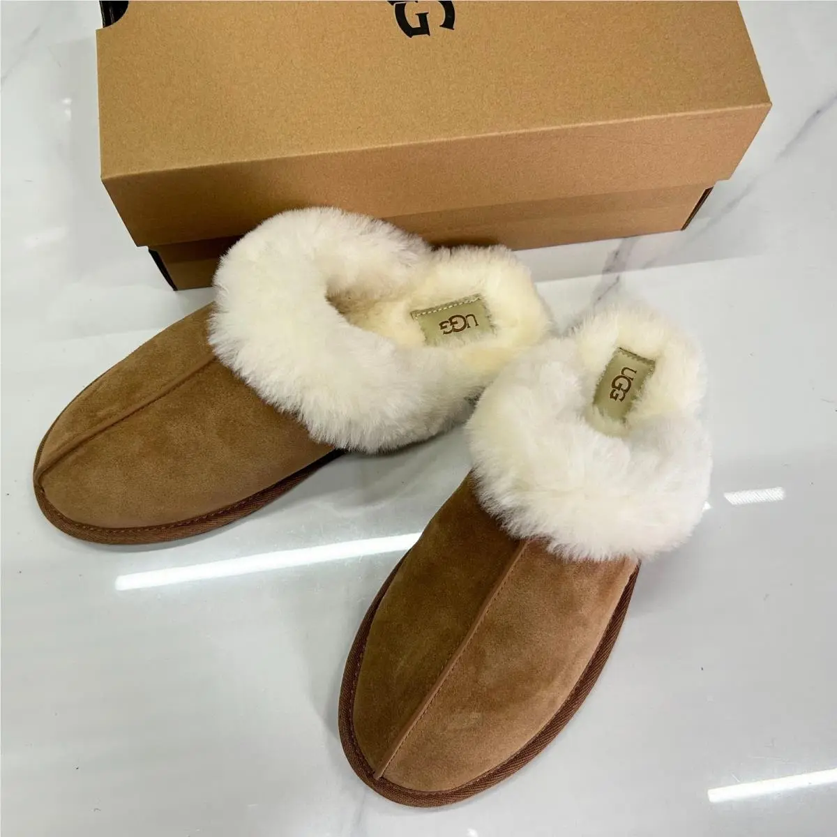 UGG shoes - UGG Scuffette - Scuffette - Chestnut 14