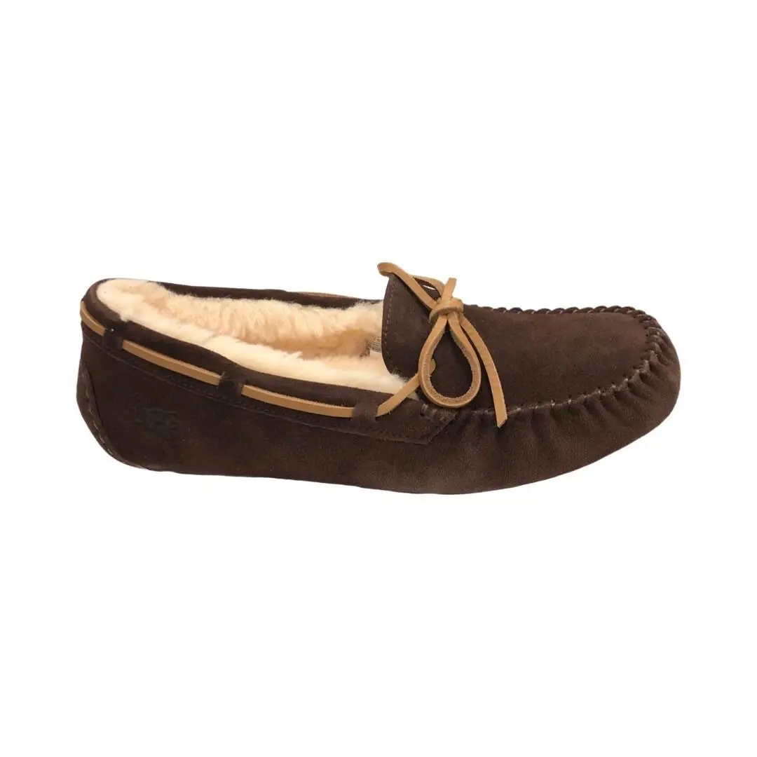 Ugg Men`s Olsen Slippers Espresso Brown House Shoe Moccasins 1003390