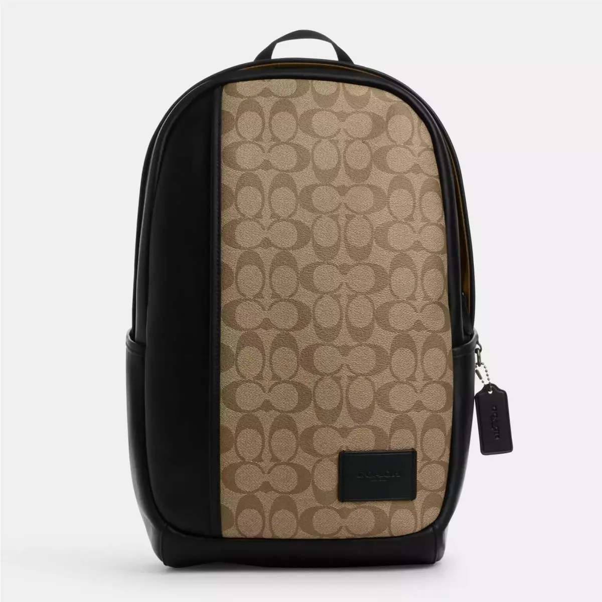 Coach CM024 Edge Backpack In Signature Canvas Gunmetal/khaki/black