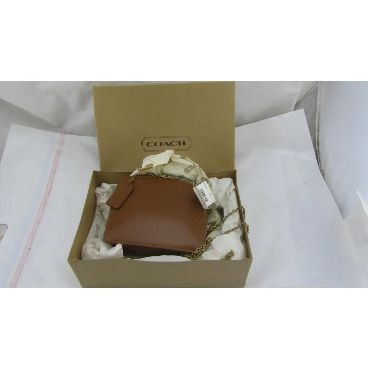 Vtg 1995 - Coach Madison Tuxedo Bag 4415 Maple Brown Leather Italy