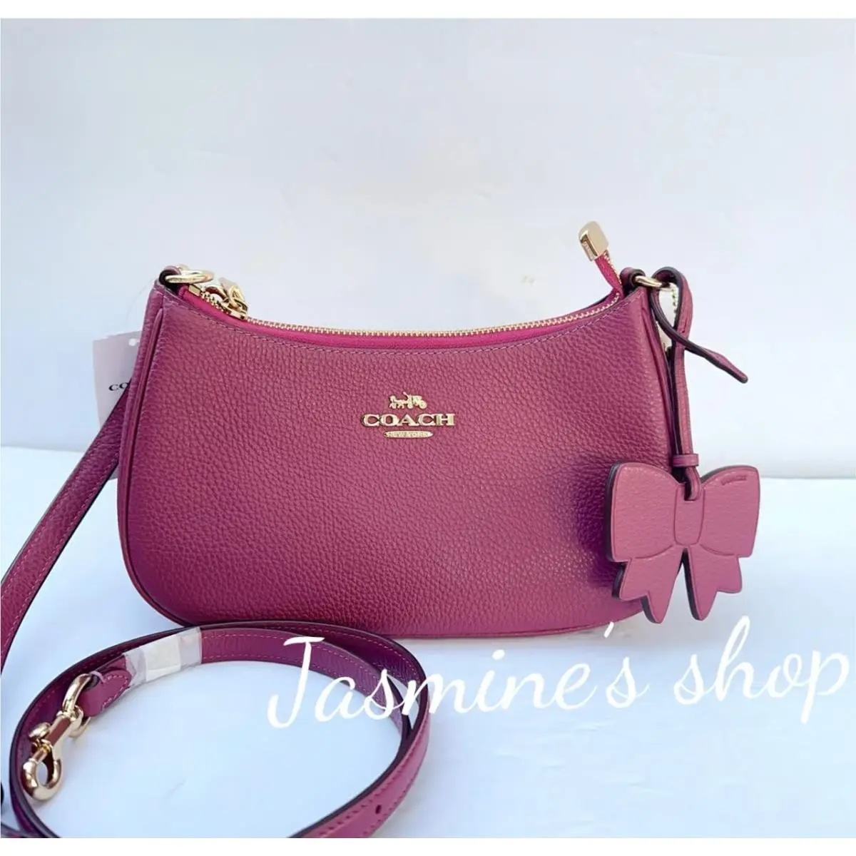 Coach CY654 Teri Shoulder Bag with Bow Charm