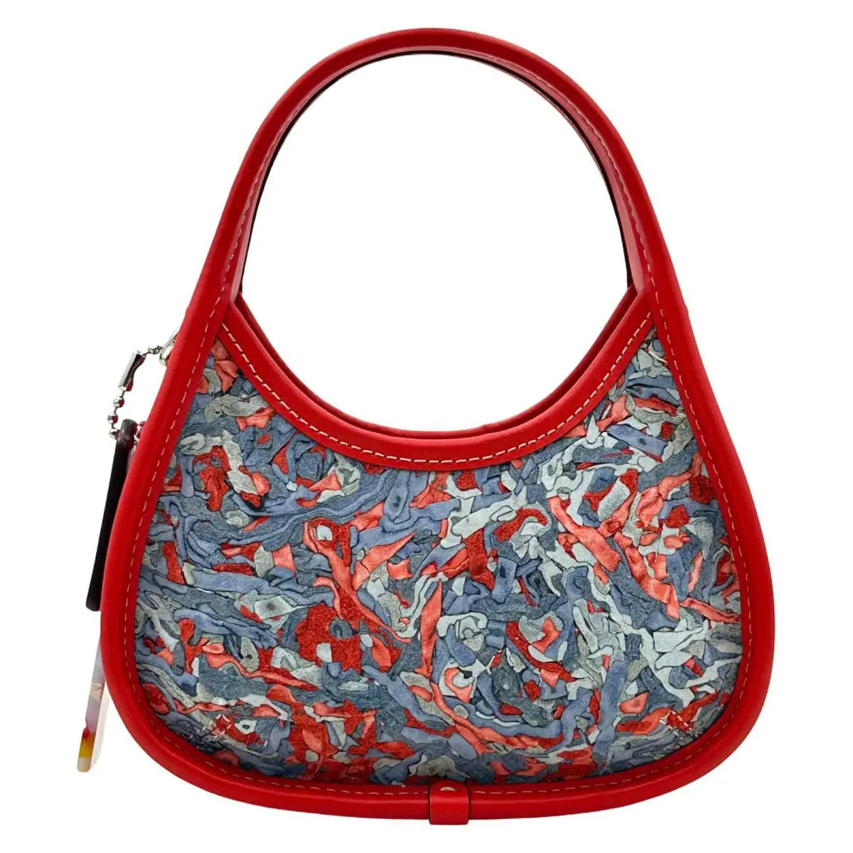 Coach Mini Ergo Bag In Upcrushed Upcrafted Leather - Miami Red Multi - Red