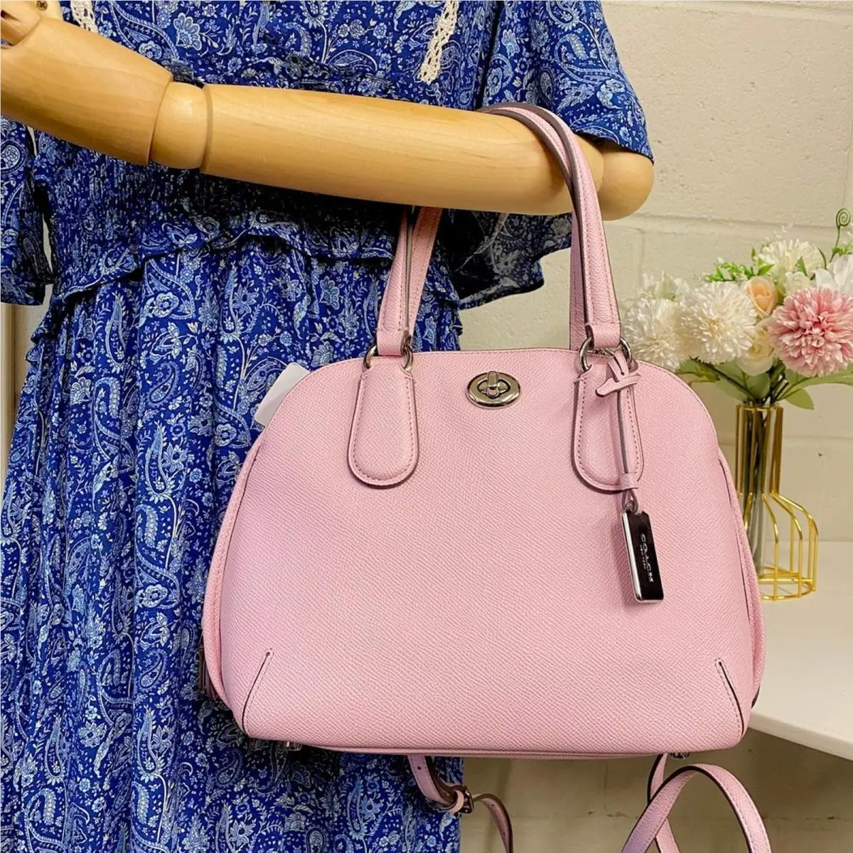Coach F34940 Mini Prince Street Satchel IN Petal