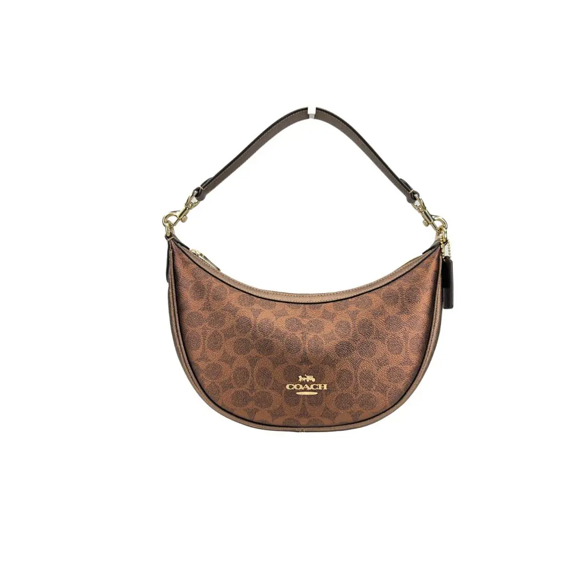 Coach Aria Signature Canvas Shoulder Bag Purse