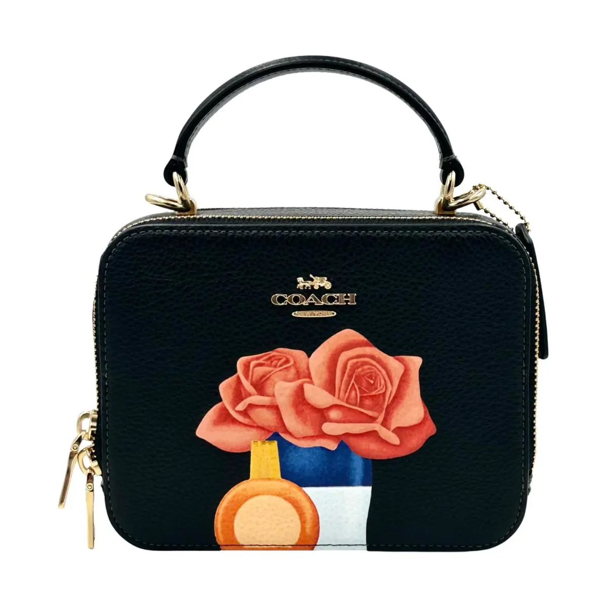 Coach X Tom Wesselmann Flower Box Crossbody - Black Multi - Exterior: Black Multi