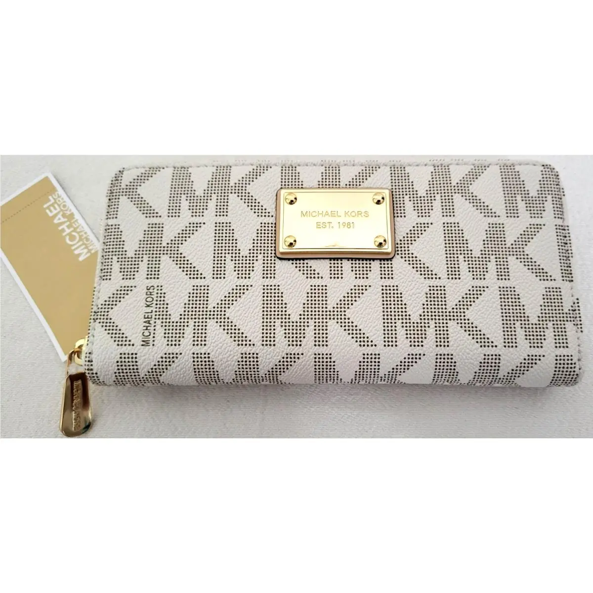 Cindy Vanilla Large Dome Satchel Bag +/or Matching Wallet Wallet by Michael Kors