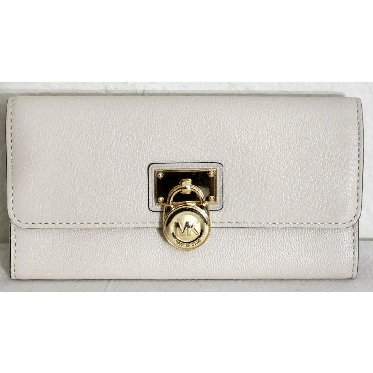 Gansevoort LG Monogram Vanilla Beige Satchel Bag /or Wallet Wallet by Michael Kors