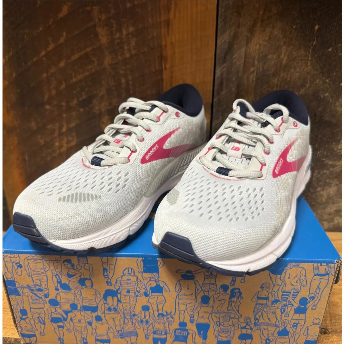Brooks shoes - Brooks Addiction GTS 15 - Addiction GTS - Oyster/Peacoat/Lilac Rose 3