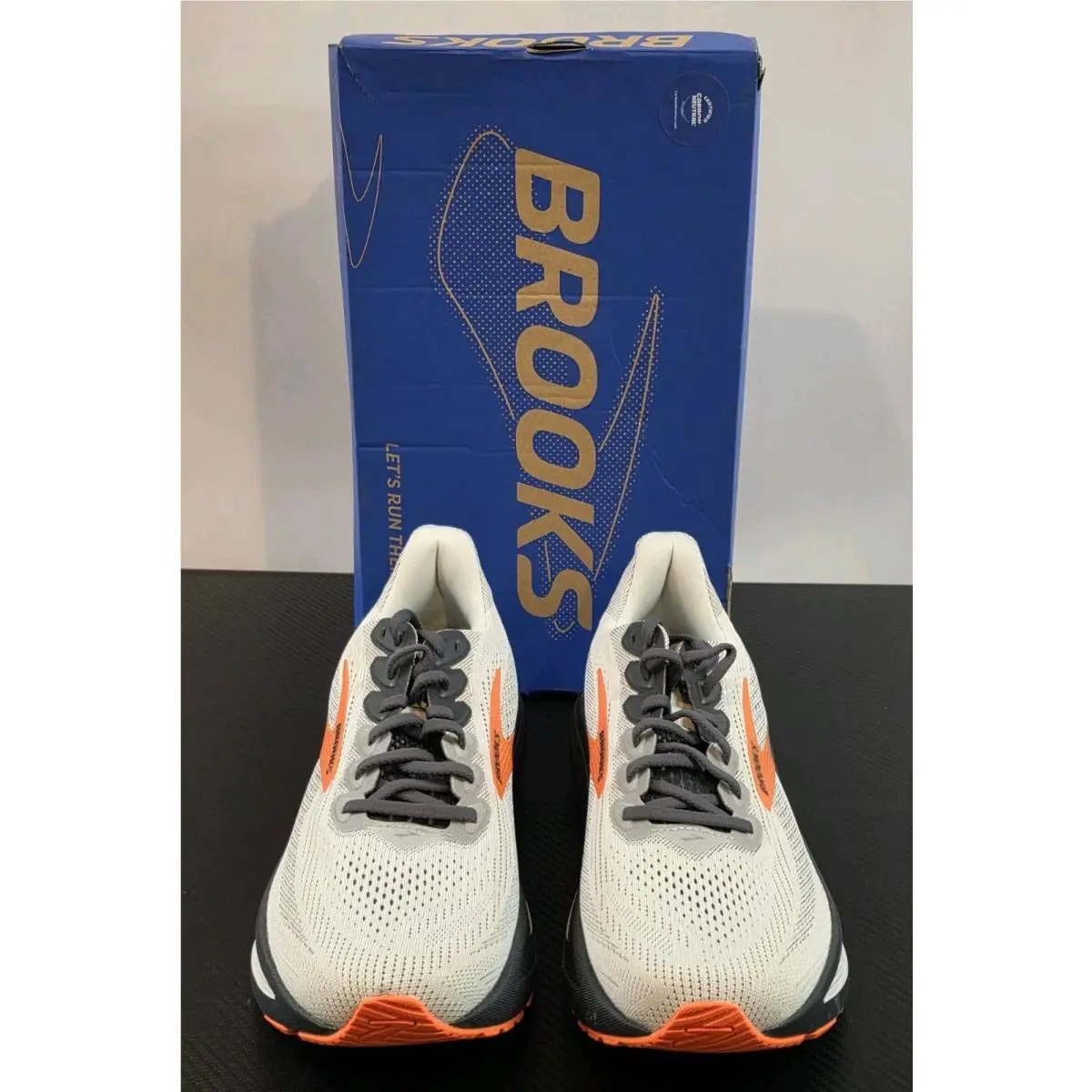 Brooks shoes - Brooks Ghost 17 - Ghost - 110442-1D-048 - Oyster Mushroom/Orange/Ebony 0