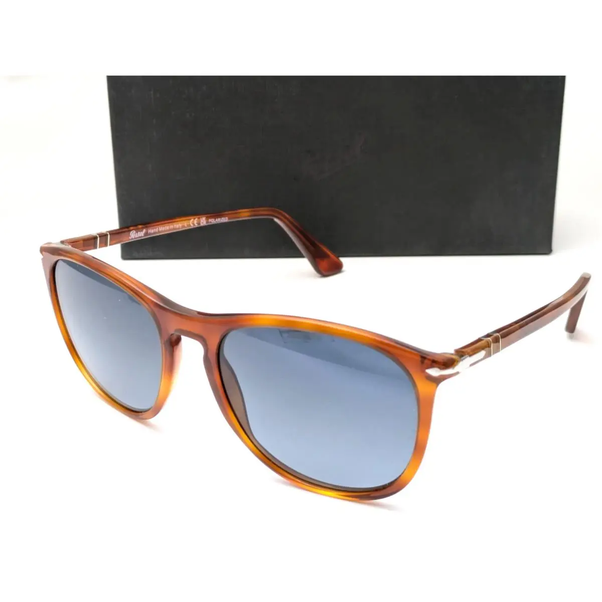 Persol PO3314S 96/S3 Terra di Siena Brown Frame w/ Light Blue Lenses Unisex 57mm