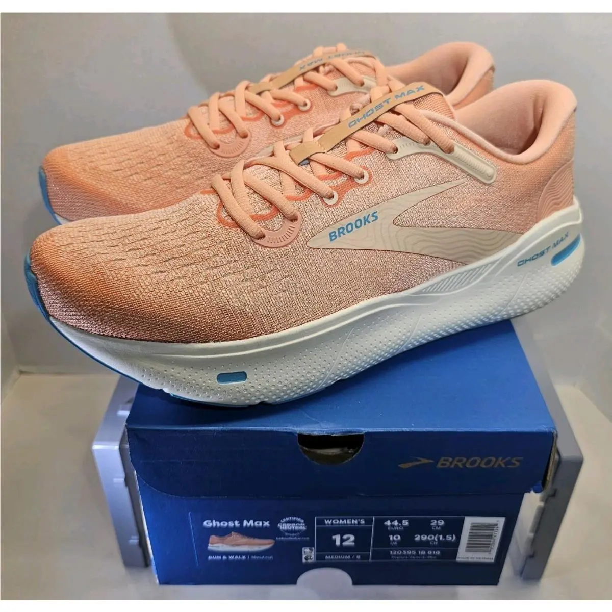 Brooks shoes - Brooks Ghost - Ghost - Papaya/Apricot/Blue 0