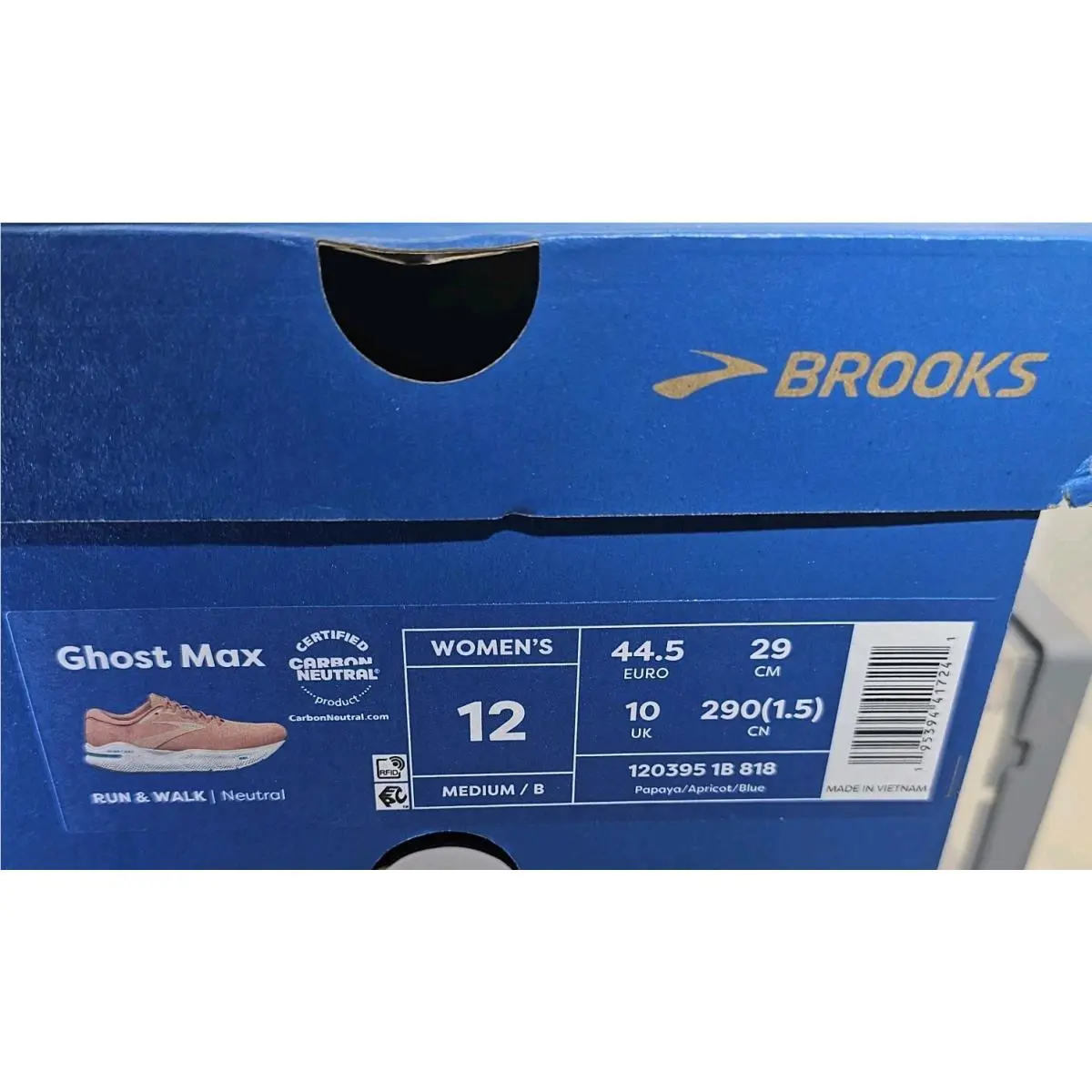 Brooks shoes - Brooks Ghost - Ghost - Papaya/Apricot/Blue 1