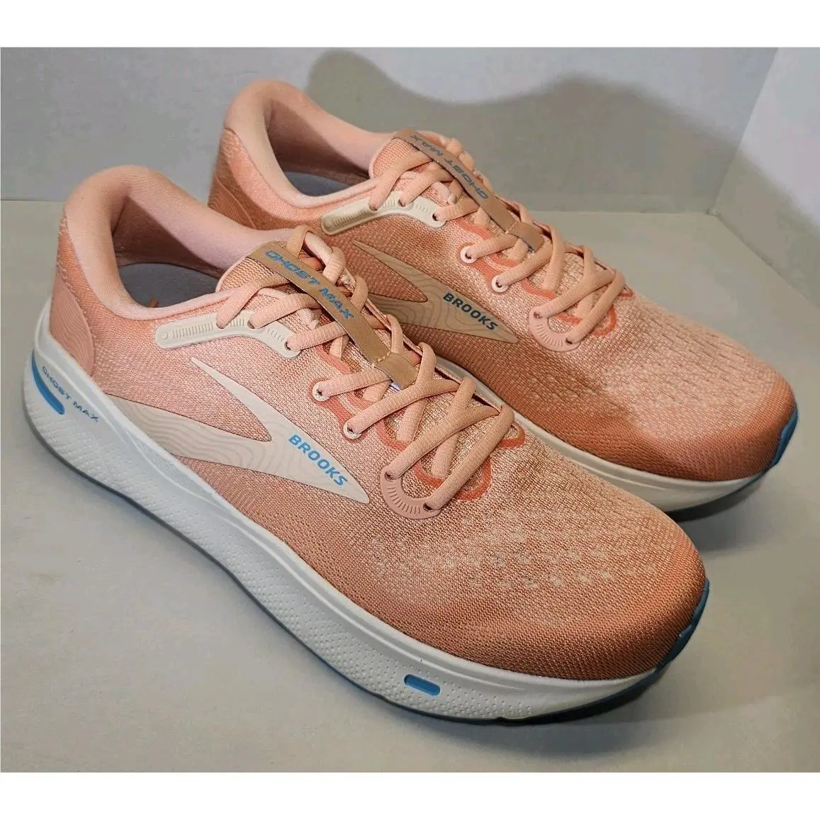 Brooks shoes - Brooks Ghost - Ghost - Papaya/Apricot/Blue 4