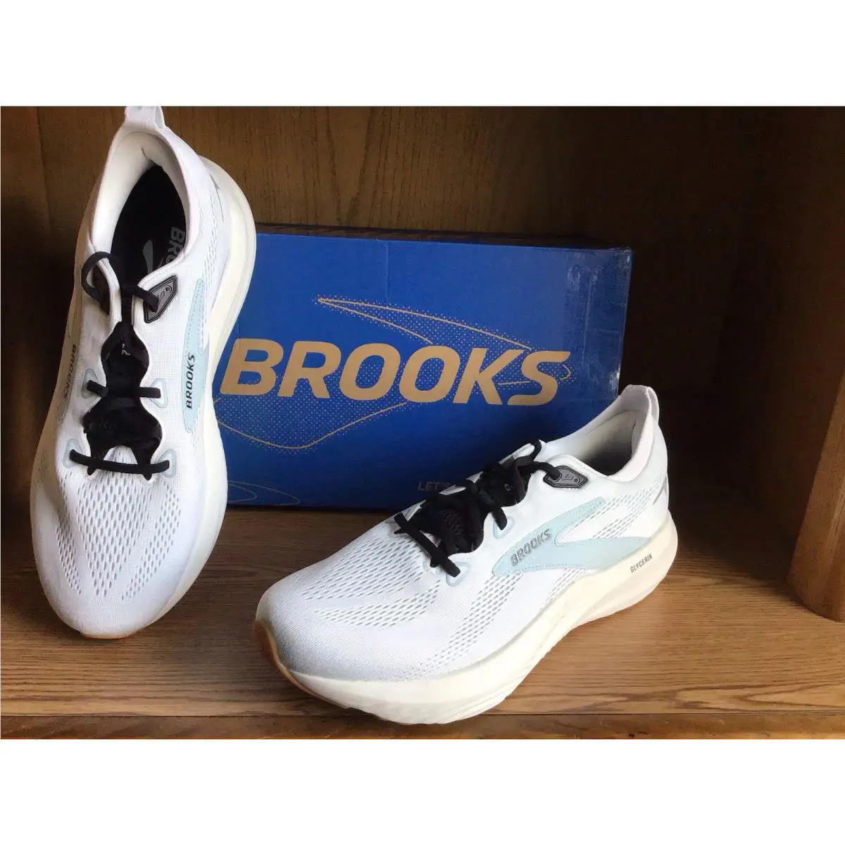 Brooks shoes - Brooks Glycerin 22 Bright White Winter Sky Black - 110445-1D-175 - Black, White 0