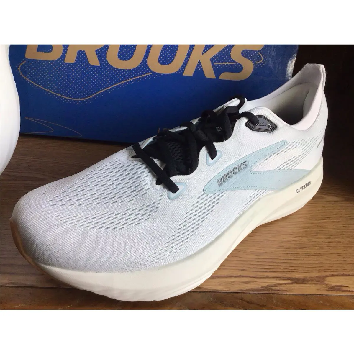 Brooks shoes - Brooks Glycerin 22 Bright White Winter Sky Black - 110445-1D-175 - Black, White 1