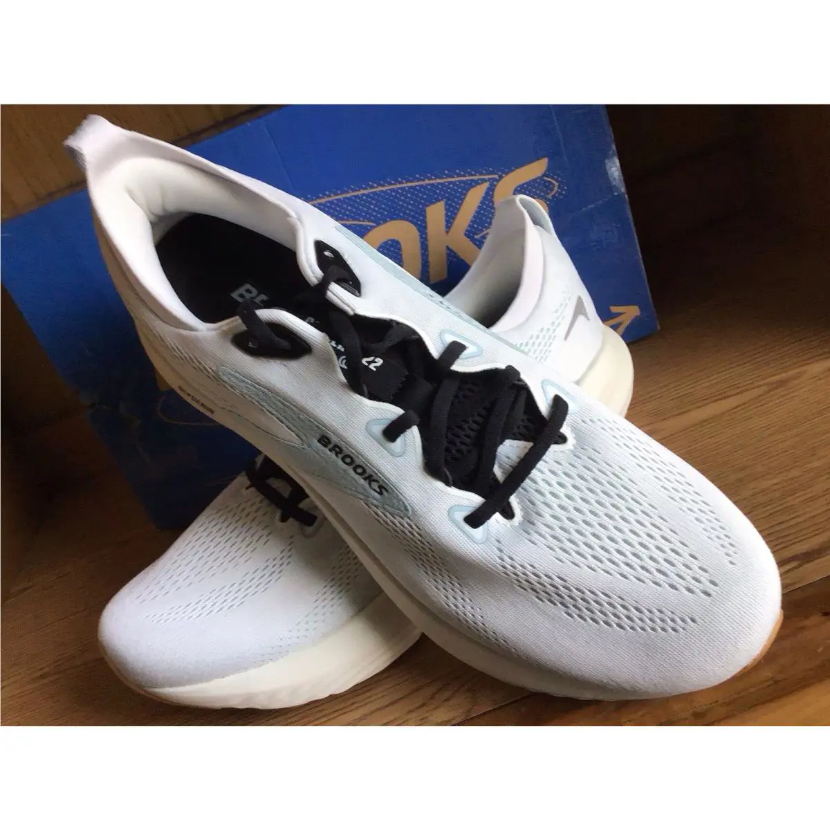 Brooks shoes - Brooks Glycerin 22 Bright White Winter Sky Black - 110445-1D-175 - Black, White 3