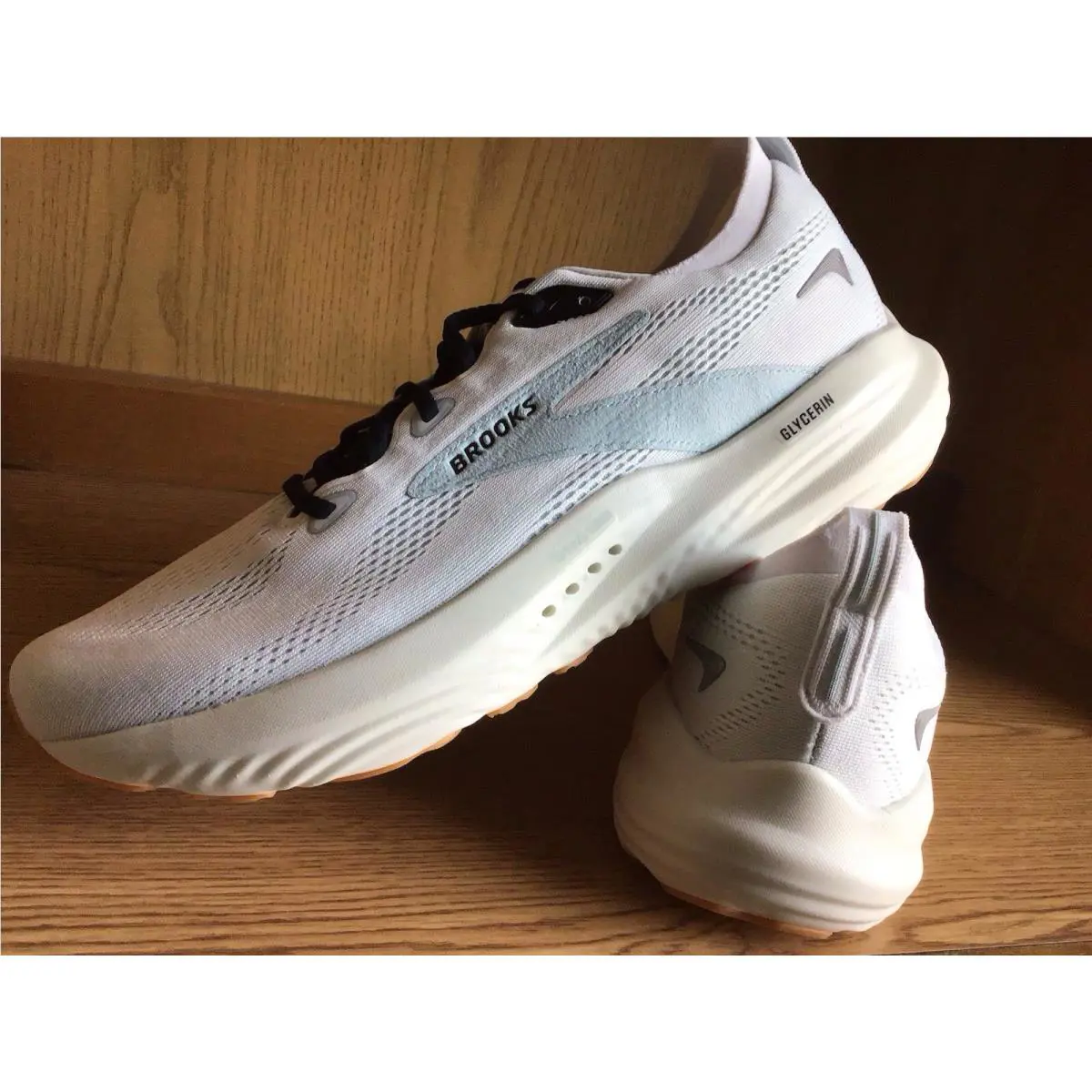 Brooks shoes - Brooks Glycerin 22 Bright White Winter Sky Black - 110445-1D-175 - Black, White 7