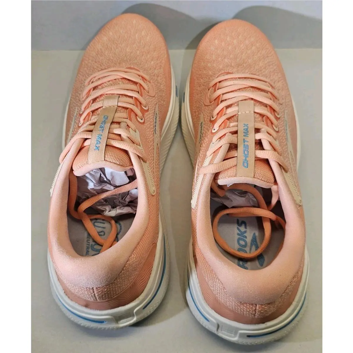 Brooks shoes - Brooks Ghost - Ghost - Papaya/Apricot/Blue 18