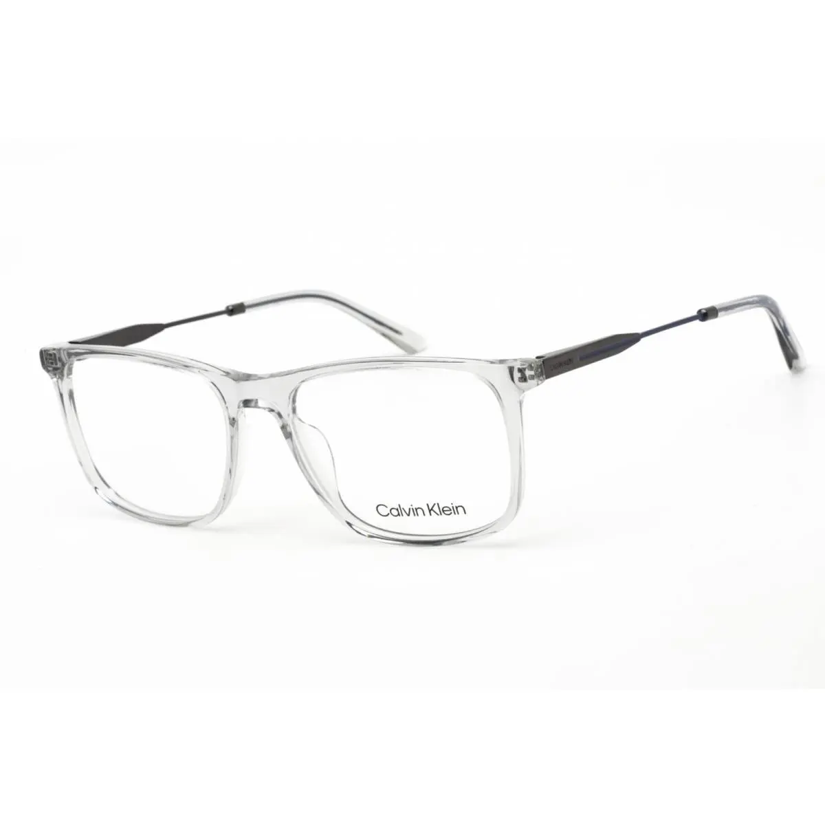 Calvin Klein Men`s Eyeglasses Crystal Smoke Acetate Full Rim Frame CK21700 070