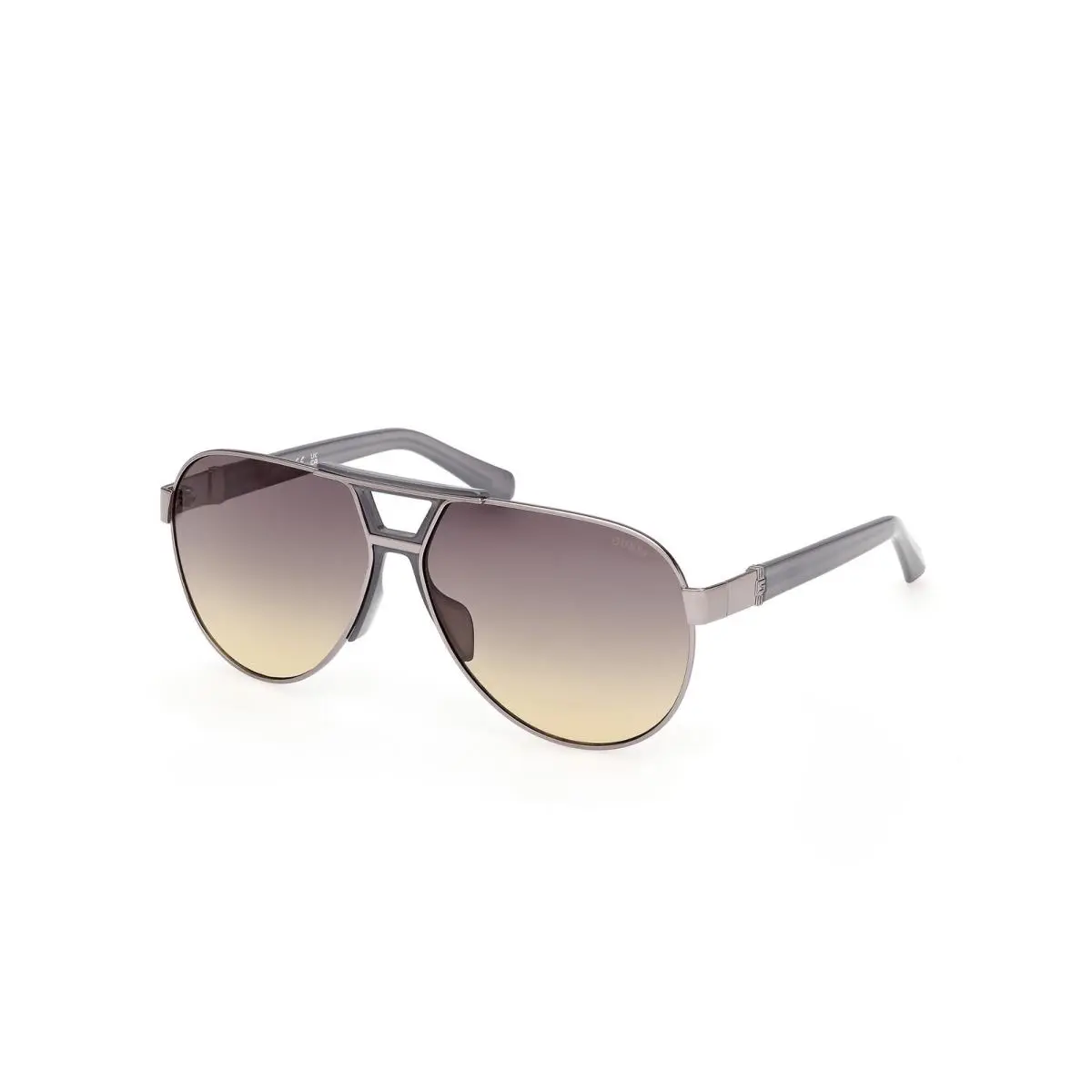 Guess GU 00304 Shiny Gunmetal / Grey 08B Size 63 Sunglasses