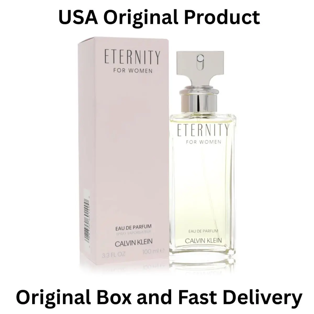 Calvin Klein Women Eau De Parfum Spray Eternity Perfume 3.3 Oz