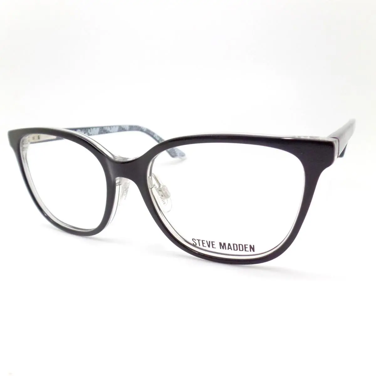 Steve Madden Gobi Black with Pads 48mm Eyeglass RX Frame