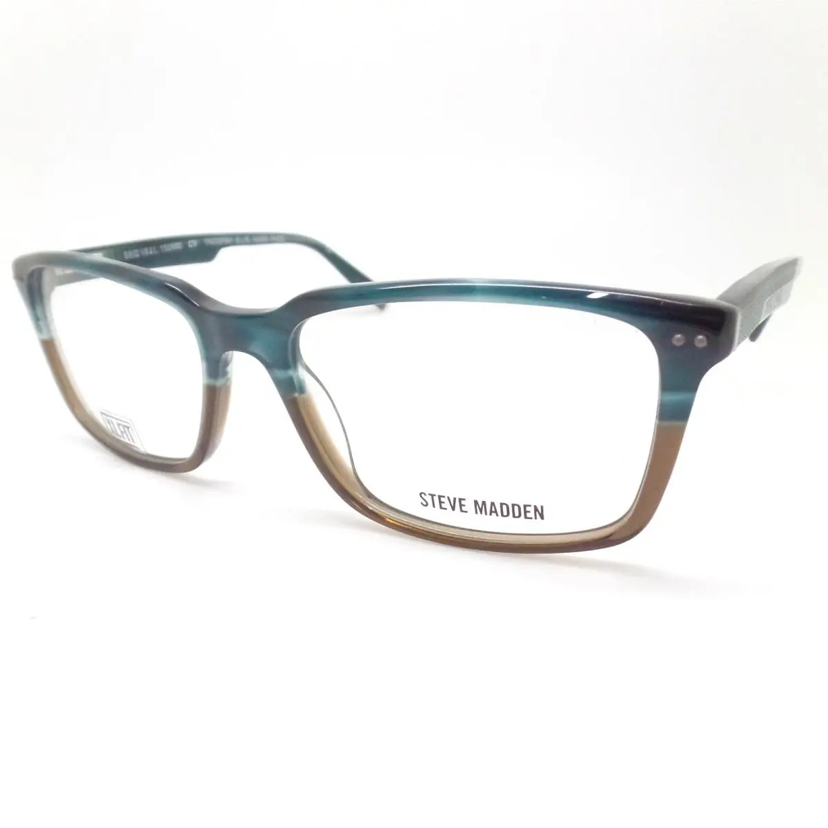 Steve Madden Troopah Blue Horn Fade 58mm Eyeglass RX Frame
