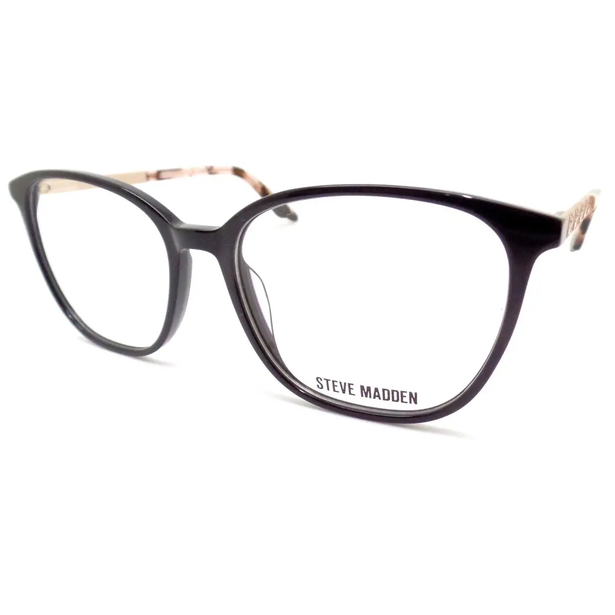 Steve Madden Daley Black 52mm Eyeglass RX Frame