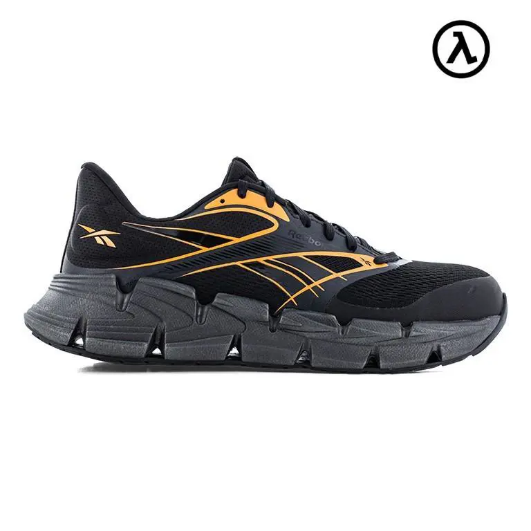 Reebok Floatzig 2 Work Men`s Athletic Shoe Black/orange Boots RB3044 - All Sizes - Black/Orange