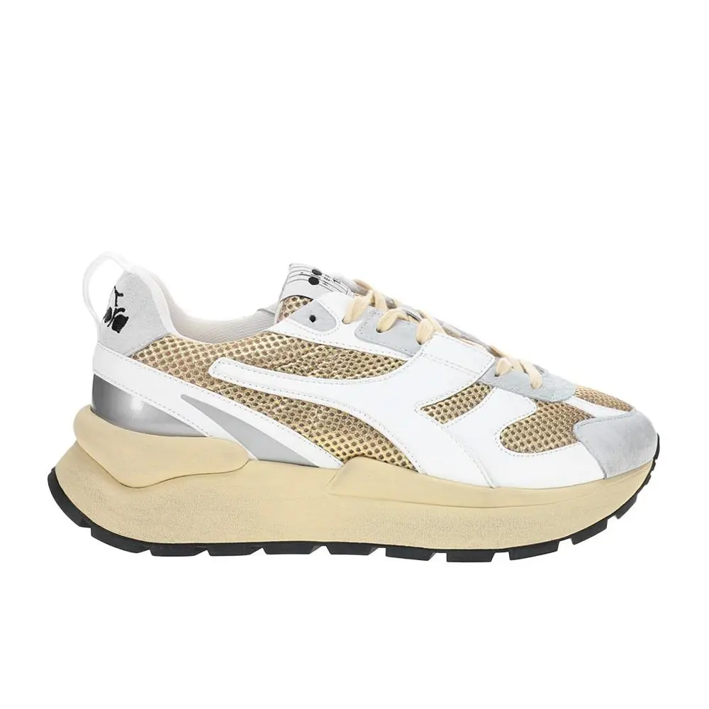 Diadora Mercury Elite Urban Lace Up Womens White Sneakers Casual Shoes 180909-C - White