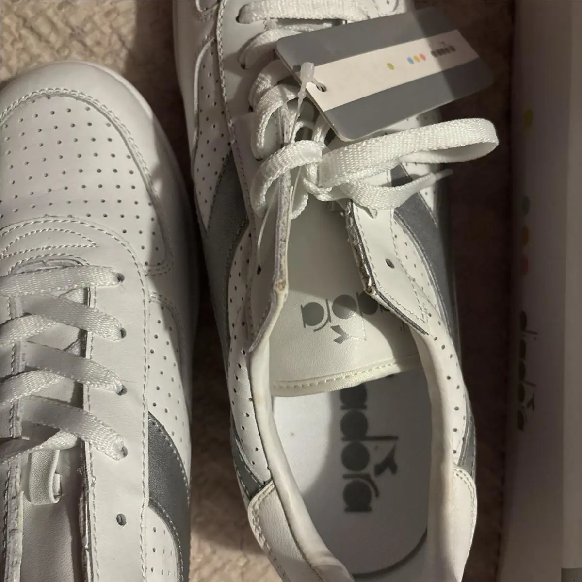 Diadora shoes - diadora Delta perforated 2 - Delta perforated - White/silver 1