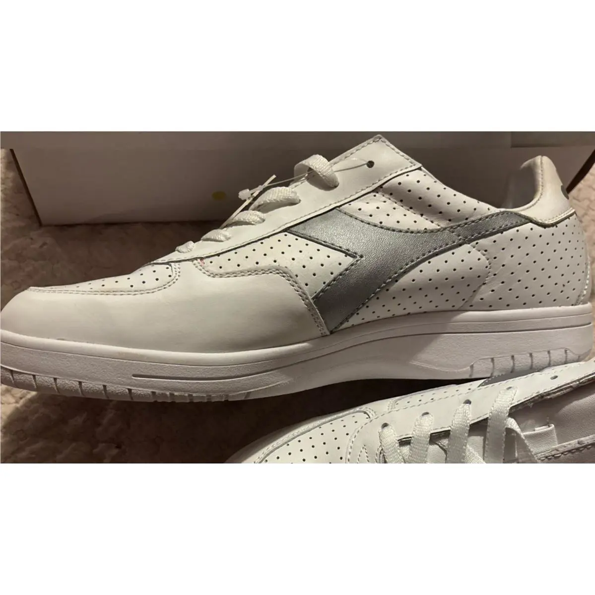 Diadora shoes - diadora Delta perforated 2 - Delta perforated - White/silver 2