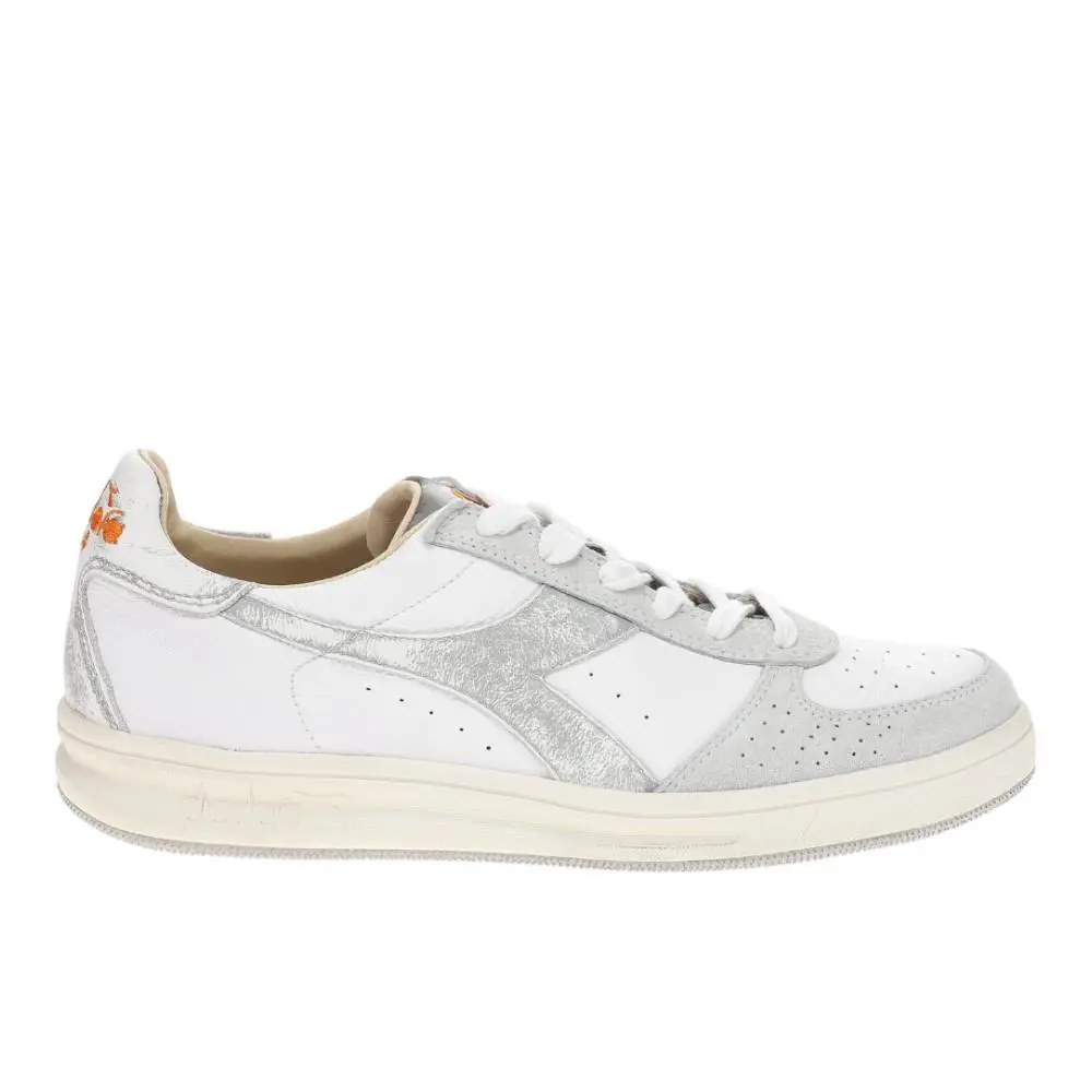 Diadora shoes - diadora B.Elite Foro Used Italia Lace Up - 181978-20006 - White 4