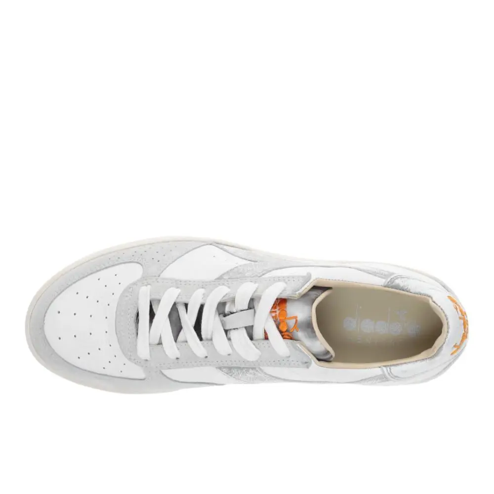 Diadora shoes - diadora B.Elite Foro Used Italia Lace Up - 181978-20006 - White 7