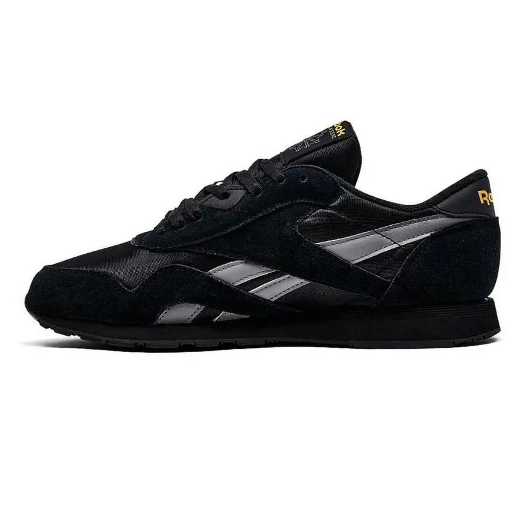Reebok shoes - Reebok Classic Nylon - Classic Nylon - BLACK/GREY/YELLOW, Manufacturer: Black/Grey/Yellow 1