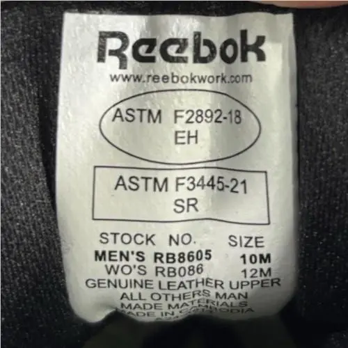 Reebok shoes - REEBOK Sublite Cushion Tactical 6 SIDE ZIP - RB8605 - Black 6