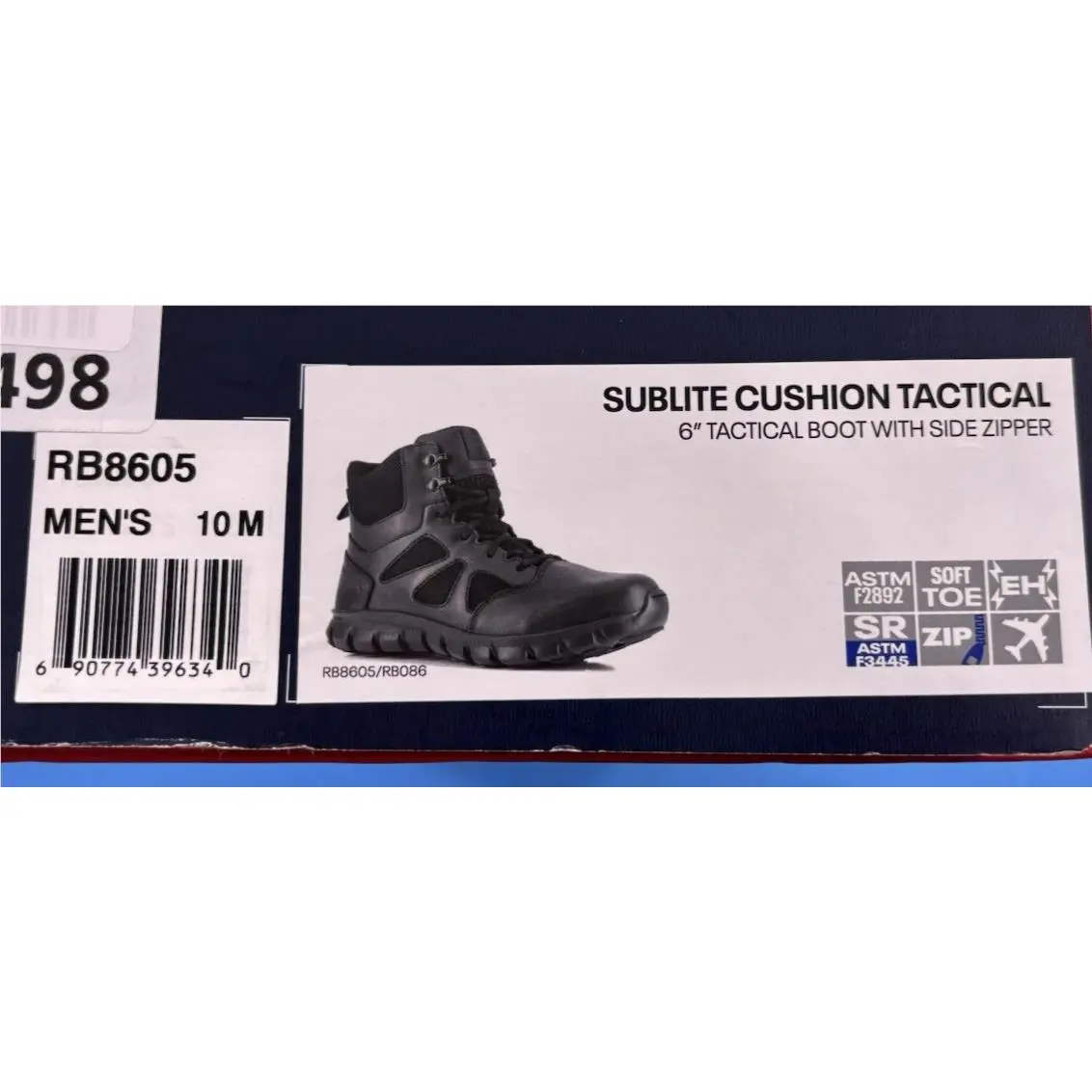 Reebok shoes - REEBOK Sublite Cushion Tactical 6 SIDE ZIP - RB8605 - Black 7
