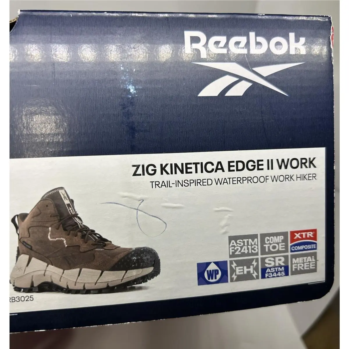 Reebok shoes - Zig Kinetica Edge II Work - RB3025 - Brown 10