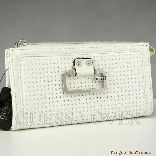 Newest Brand Guess Ladies Wallet Purse Pepper White Slg Usa